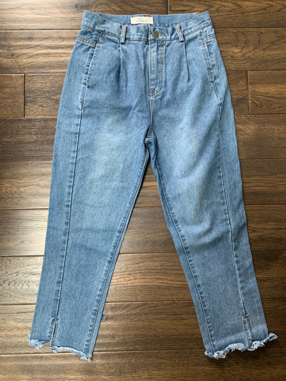 Mill Studio Vintage-Inspired Light Blue Boyfriend Jeans Raw Hem.Pre-owned. 28x23